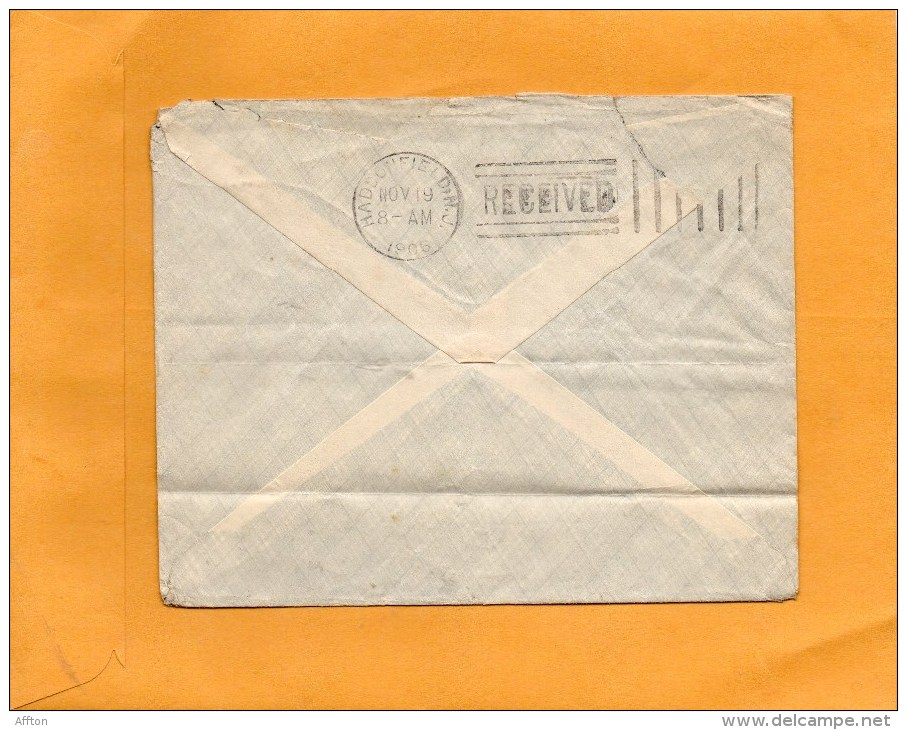 India 1906 Cover Mailed To USA - 1902-11 King Edward VII
