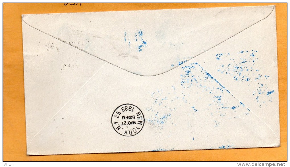 Portugal 1939 Air Mail Cover Mailed To USA - Lettres & Documents
