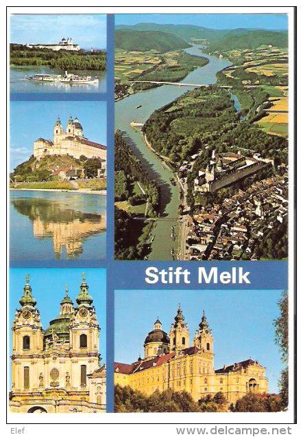 STIFT MELK An Der Donau, Österreich: Türme, Kuppel,Flugbild,, TTB - Melk