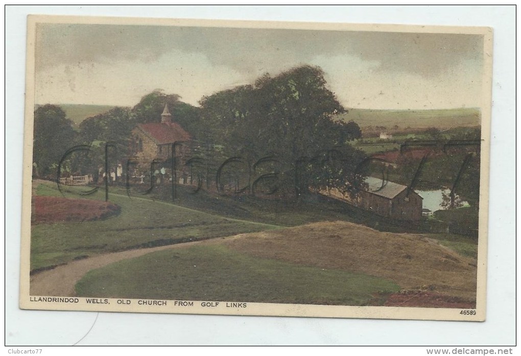 Llandrindod Wells Ou Llandrindod  (Royaume-Uni, Pays De Galles) : View Of Old Church From Golf Links In 1930. - Radnorshire