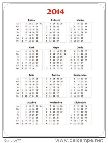 Military Aircrafts Collection Calendar Pocket - Year 2014 - Tamaño Pequeño : 2001-...