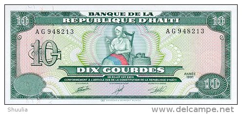 Haiti 10 Gourde 1991 Pick 256 UNC - Haiti