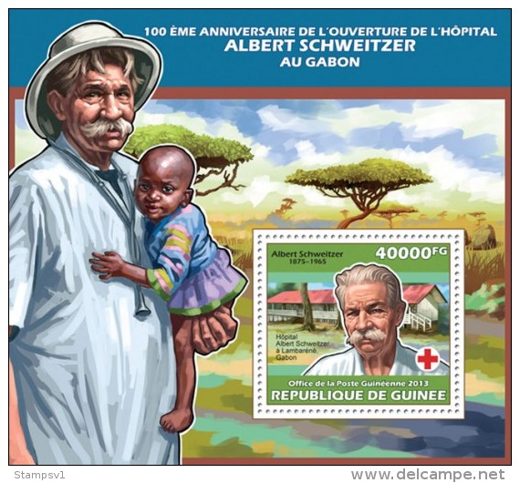 Guinea. 2013 Albert Schweitzer. (601b) - Albert Schweitzer