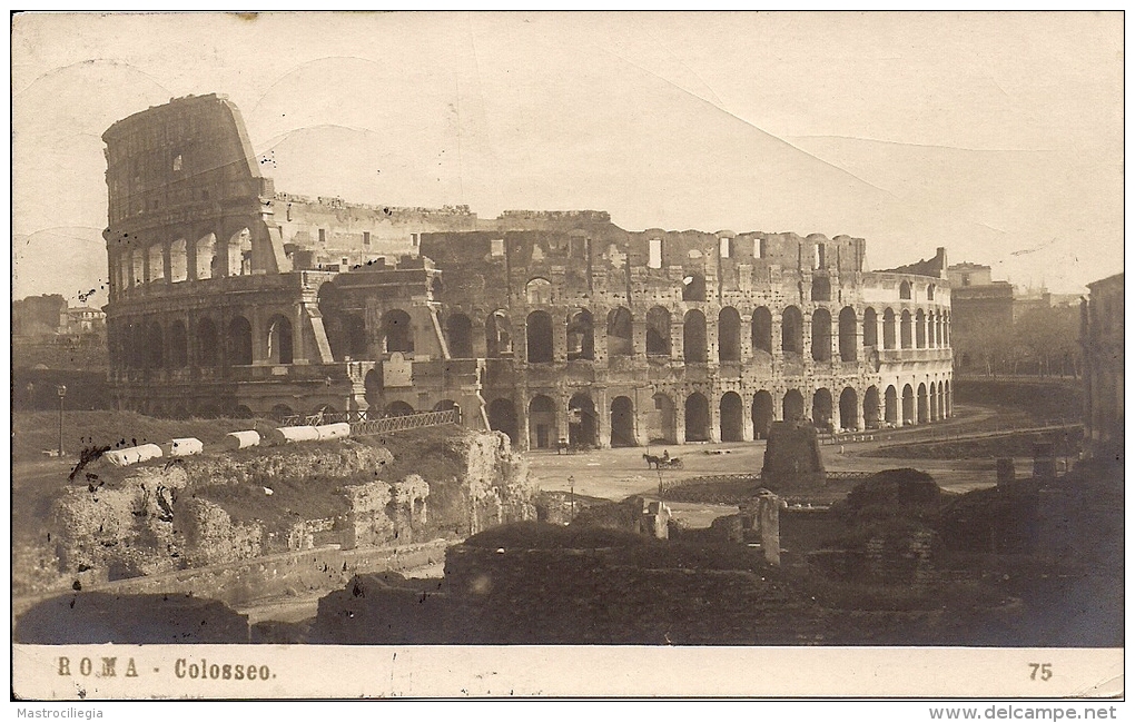ROMA  Colosseo   2 Card  Fp - Collections & Lots