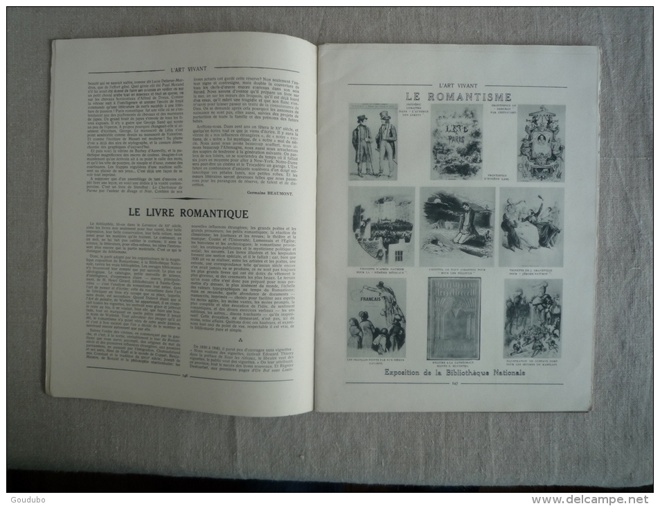 L´Art Vivant N°124  1930  Centenaire Romantisme. Baudelaire Nadar. Halleluia 1er Film Parlant.V.Photos. - 1900 - 1949