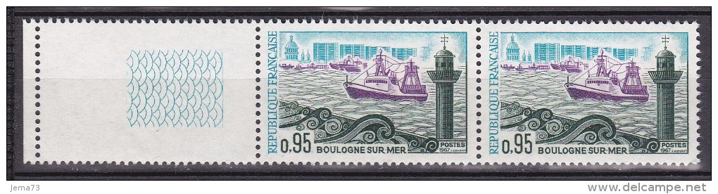 N° 1503 Monuments Et Sites: Boulogne-Sur-Mer: Une Paire De 2 Timbres - Nuovi