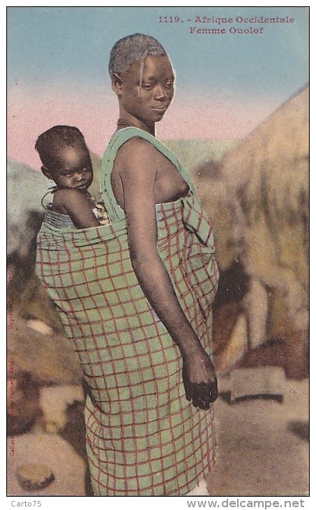 Afrique - Sénégal  -  Femme Ouolof Et Son Bébé - Senegal