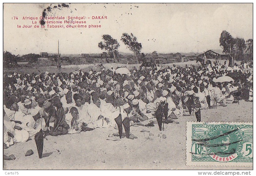 Afrique - Sénégal  -  AOF - Dakar - Religion - Cachets 1914 Dakar Bar Le Duc - Sénégal