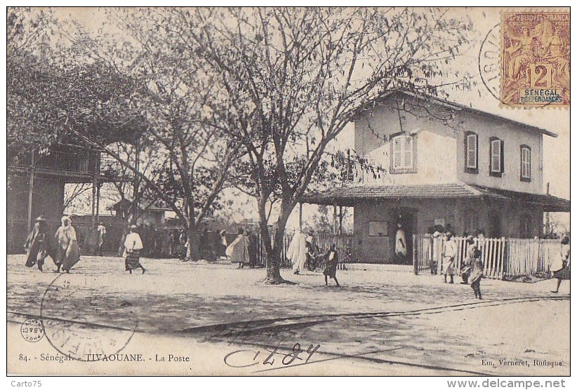 Afrique - Sénégal  -  AOF - Tivaouane - Poste PTT - Cachets Rufisque 1904 - Sénégal