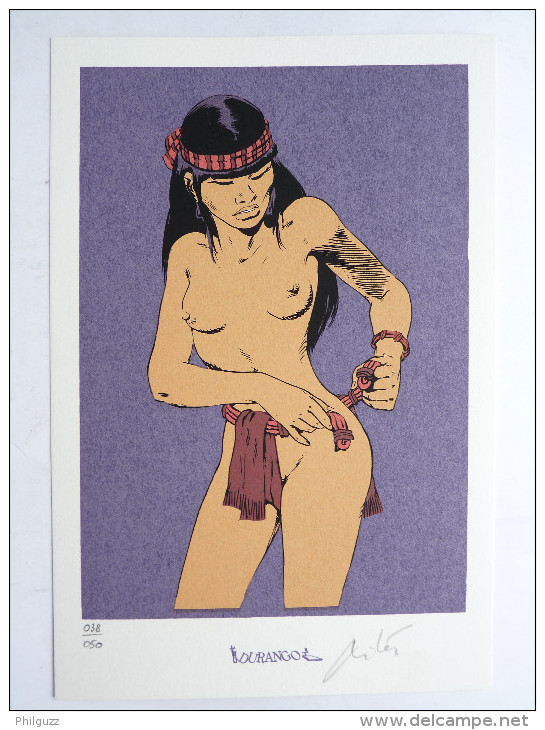 RARE Ex Libris - MITTON - QUETZALCOALT T3 - NS - Durango Fond Violet Sérigraphie XL - Illustrateurs M - O