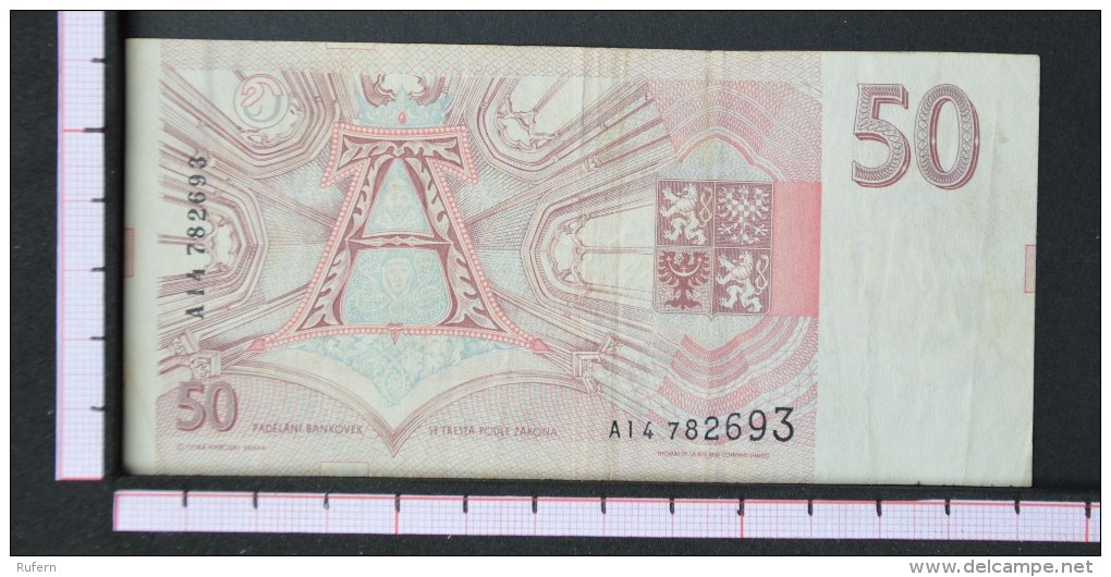 CZECH REPUBLIC  50  KORUN  1993     -    (Nº06529) - República Checa