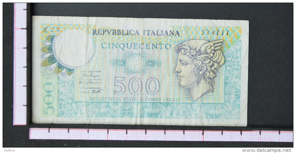 ITALY  500  LIRE  1974     -    (Nº06533) - 500 Liras