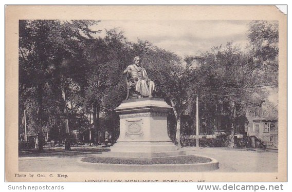 Longfellow Monument Portland Maine - Portland