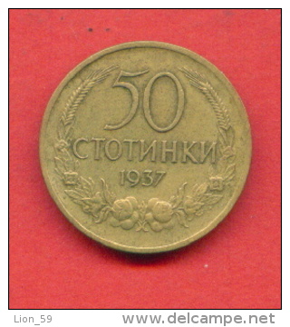 F3962 / - 50  Stotinki - 1937 - Bulgaria Bulgarie Bulgarien Bulgarije - Coins Monnaies Munzen - Bulgaria