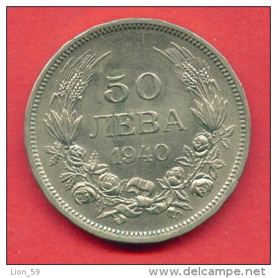 F3965 / - 50 Leva - 1940 - Bulgaria Bulgarie Bulgarien Bulgarije - Coins Monnaies Munzen - Bulgaria