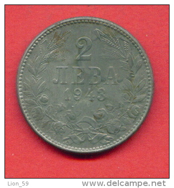 F3972 / - 2 Leva - 1943 - Bulgaria Bulgarie Bulgarien Bulgarije - Coins Monnaies Munzen - Bulgarie