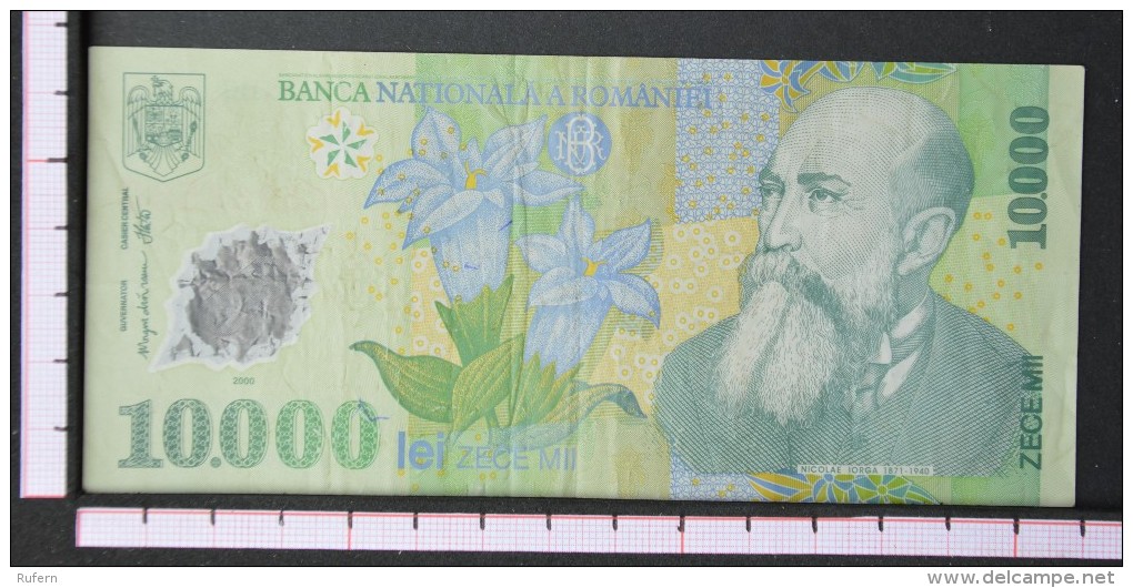 ROMANIA  10000  LEI  1999     -    (Nº06540) - Rumania