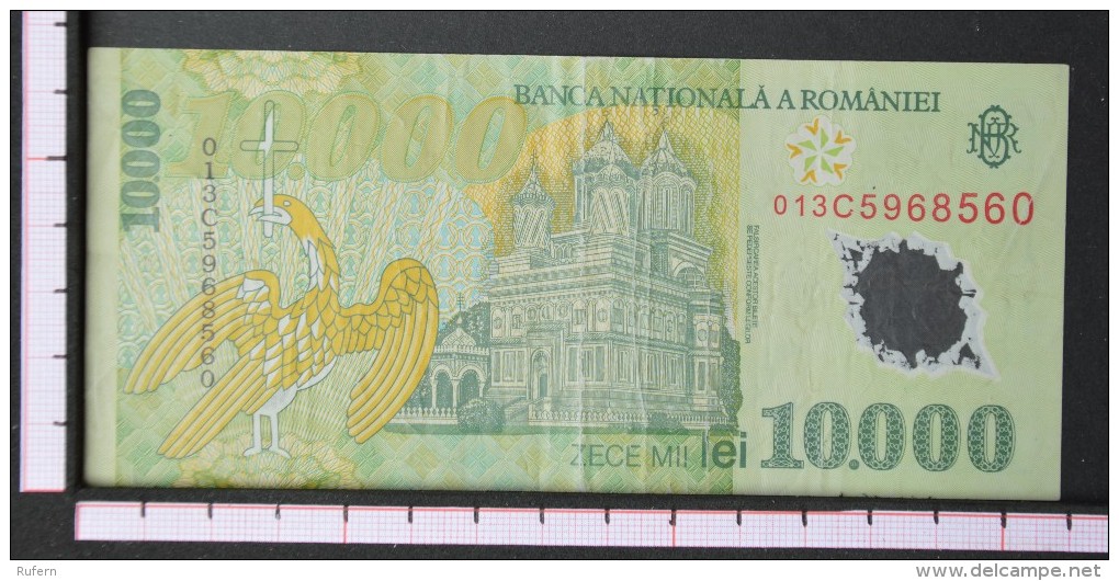 ROMANIA  10000  LEI  1999     -    (Nº06540) - Roemenië