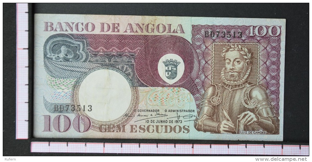 ANGOLA  100  ESCUDOS  1973     -    (Nº06557) - Angola