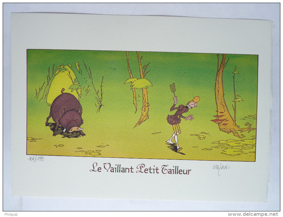 Ex Libris - MAZAN - LE VAILLANT PETIT TAILLEUR - NS - CAP BD 1996 - Illustrateurs M - O