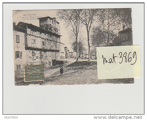 81 LESCURE PRES ALBI Tour Et Maison Sur Les Boulevards  Inconnue Sur Delcampe - Lescure