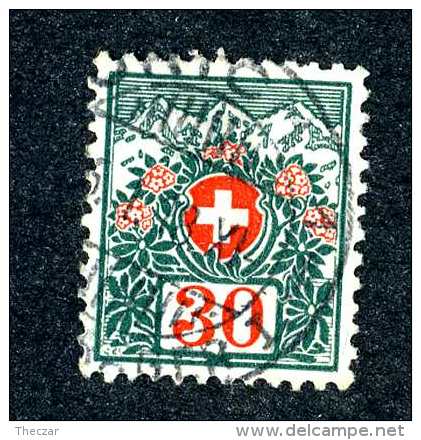 2753  Switzerland 1911  Michel #36  Used  Scott #J42 ~Offers Always Welcome!~ - Postage Due