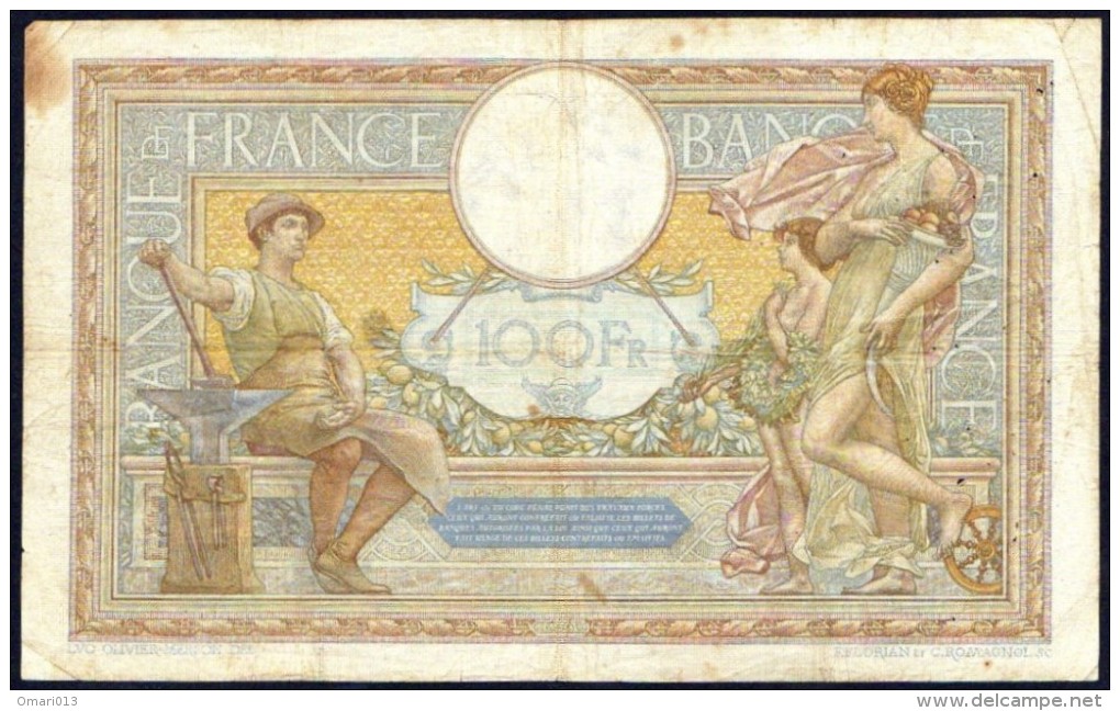 Billet De Banque (France) - 100 Francs  Luc Olivier MERSON - KV. 14/06/1934. KV  - W45153,  N°: 508 - 100 F 1908-1939 ''Luc Olivier Merson''
