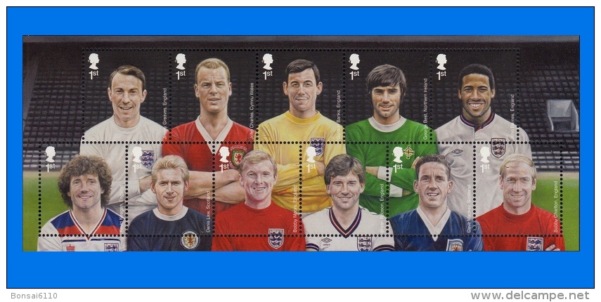 GB 2013-0057, Football Heroes, MNH MS - Blocks & Miniature Sheets