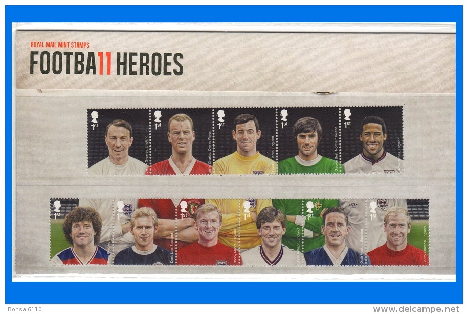 GB 2013-0058, Football Heroes Presentation Pack, No. 484 - Blocks & Miniature Sheets