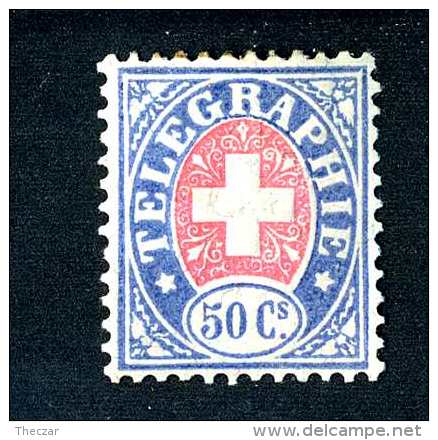 2875 Switzerland 1881  Michel #16 M*   ~Offers Always Welcome!~ - Telegraph