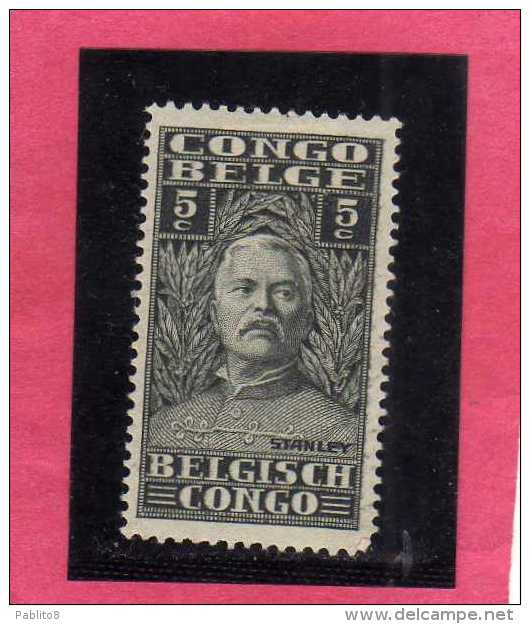 BELGIAN CONGO BELGA BELGE 1928 SIR HENRY MORTON STANLEY 5 FR MH - Unused Stamps