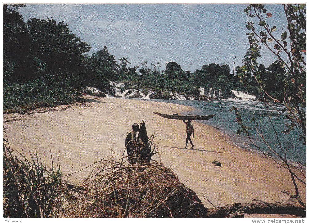 AFRIQUE,AFRICA,CAMEROUN,CAMEROON,ex Colonie Allemande Et Française,PLAGE,CACHET DOUALA AEROPORT - Kamerun