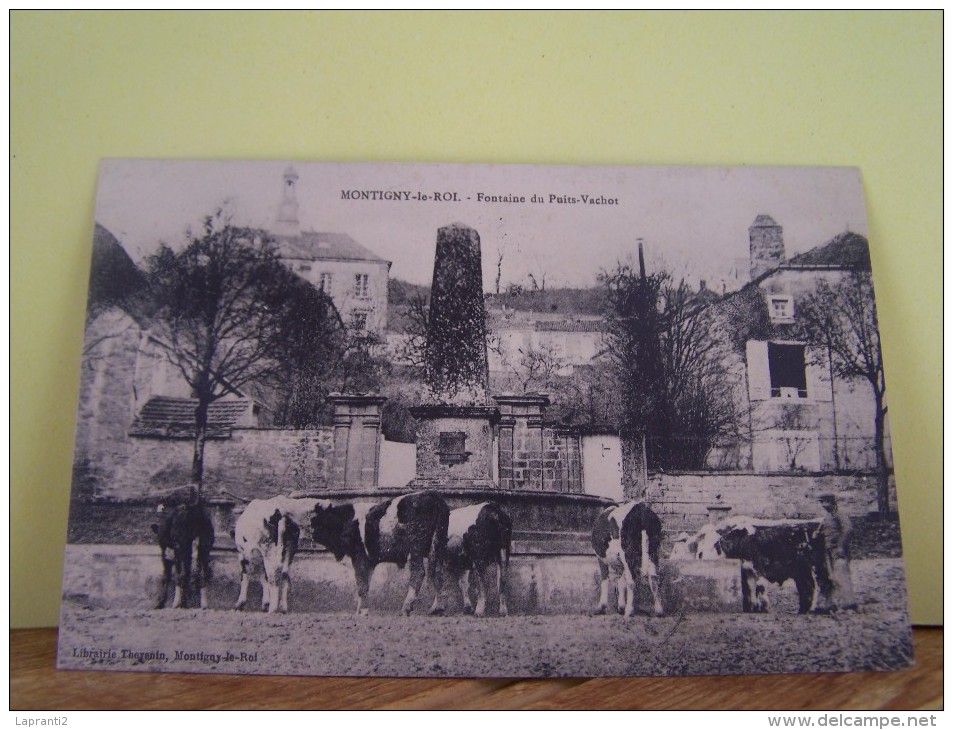 MONTIGNY-LE-ROI (HAUTE MARNE) VAL DE MEUSE. LES VACHES. FONTAINE DU PUITS-VACHOT - Montigny Le Roi