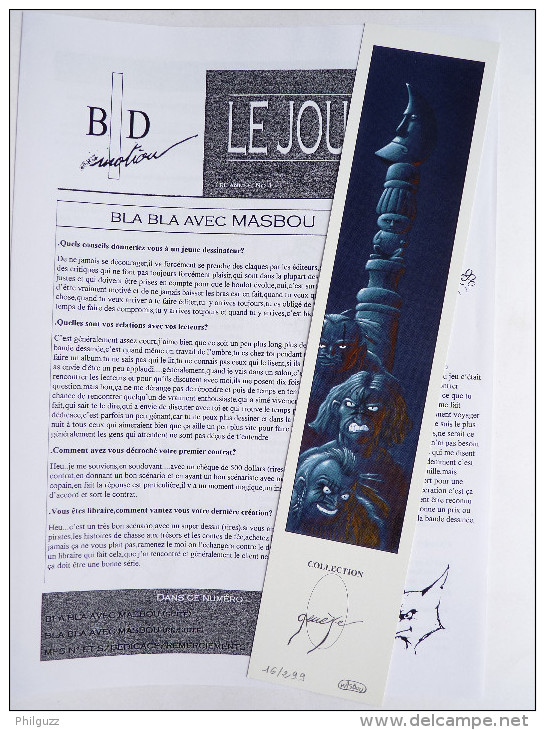 2 Ex Libris - MASBOU - DE CAPE ET DE CROCS - NS - COLLECTION GENESE + LE JOURNAL Bla Bla Avec MASBOU N°1 - Illustrateurs M - O