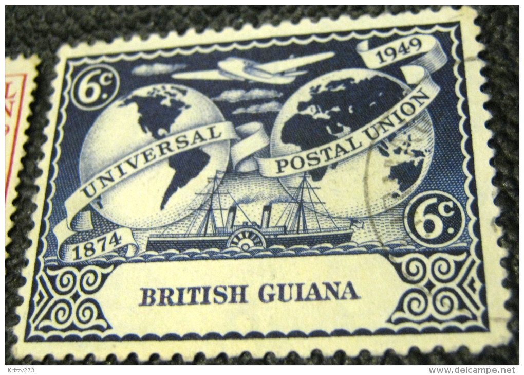 British Guiana 1949 75th Anniversary Of The UPU 6c - Used - Guayana Británica (...-1966)