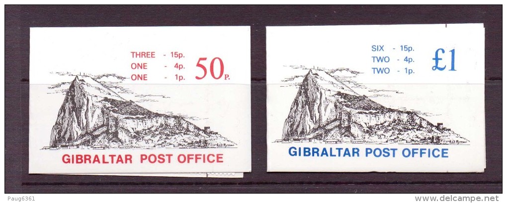 GIBRALTAR 1981 CARNETS   YVERT N°C433B/C  NEUF MNH** - Gibraltar