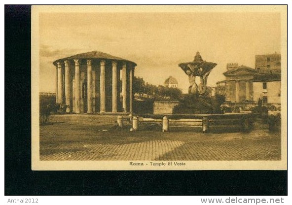 Cartolina Roma, Tempio Di Vesta Um 1900 - Fiume Tevere