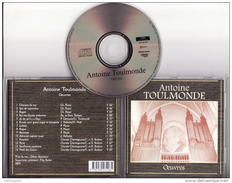 Antoine Toulmonde Oeuvres Chants Et Piano Virton College Saint Joseph - Classique