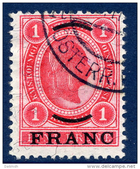 AUSTRIA PO IN CRETE (French Currency) 1903 1 Fr. Used. Michel 5 - Oostenrijkse Levant