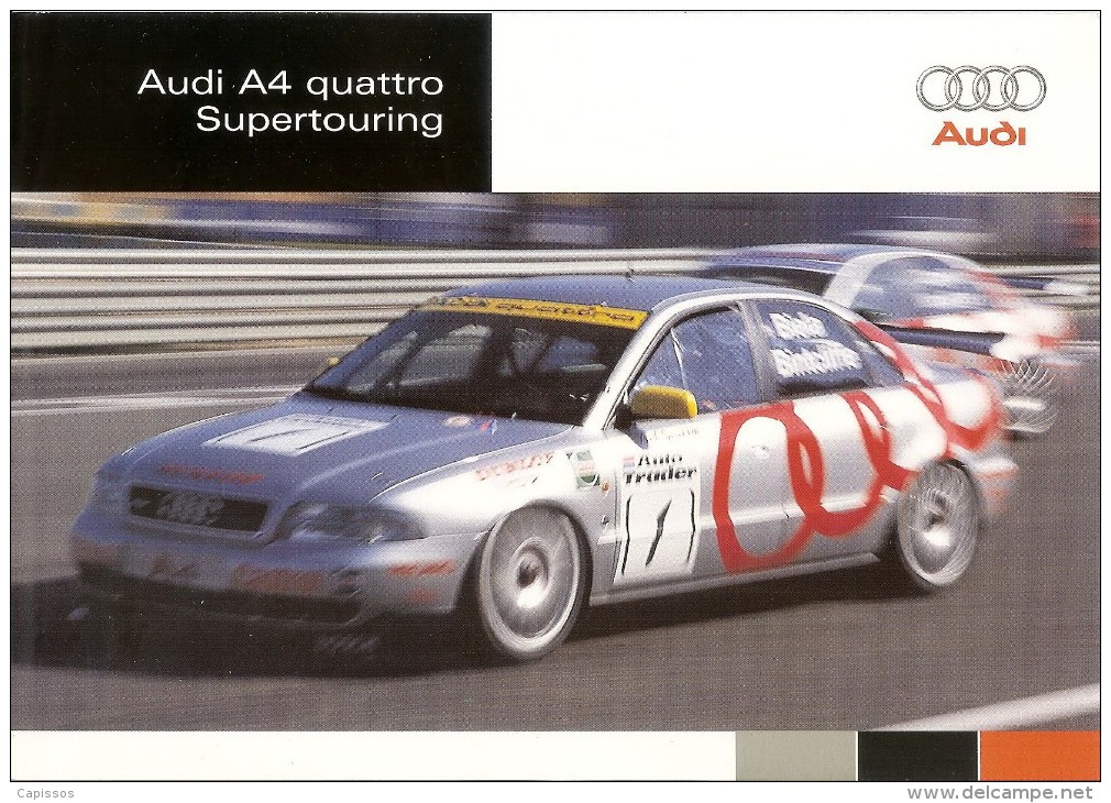 BTCC 1997  2 Plaquettes Audi Sport Franck Biela-John Bintcliffe  Très Bon Etat - Car Racing - F1