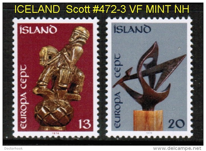 ICELAND  Scott  # 472-3** VF MINT NH - Unused Stamps