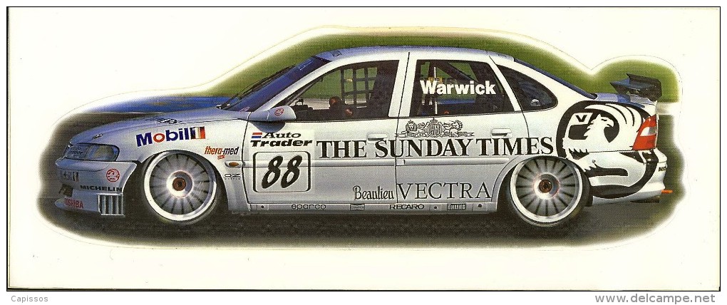 BTCC 1997 Warwick Vauxhall Vectra Autocollant 10x24,8 Cm - Automobilismo - F1