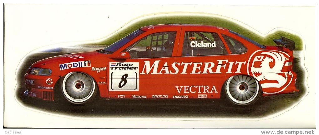 BTCC 1997 Cleland Vauxhall Vectra Autocollant 10x25 Cm - Automovilismo - F1