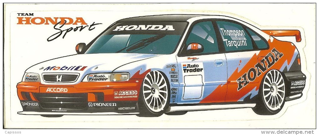 BTCC 1997 Thompson-Tarquini Honda 7,8x19,1 Cm - Car Racing - F1