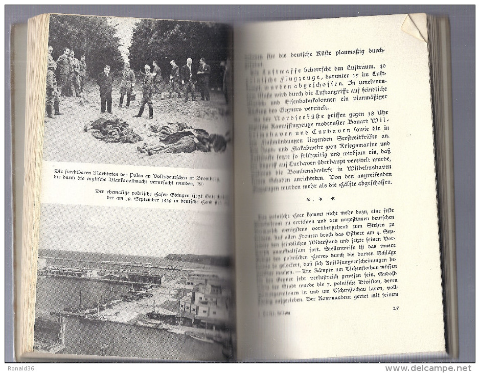Livre ROLFBATHE DER FELDZUG DER 18 TAGE Chronik Des Polnifchen Dramas Militaire Soldat Armes POLOGNE - 5. World Wars