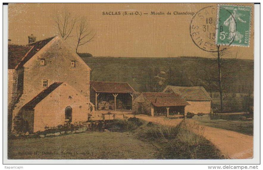 TH : Essonne :  SACLAIS  : Moulin  De    Chanteloup - Saclay