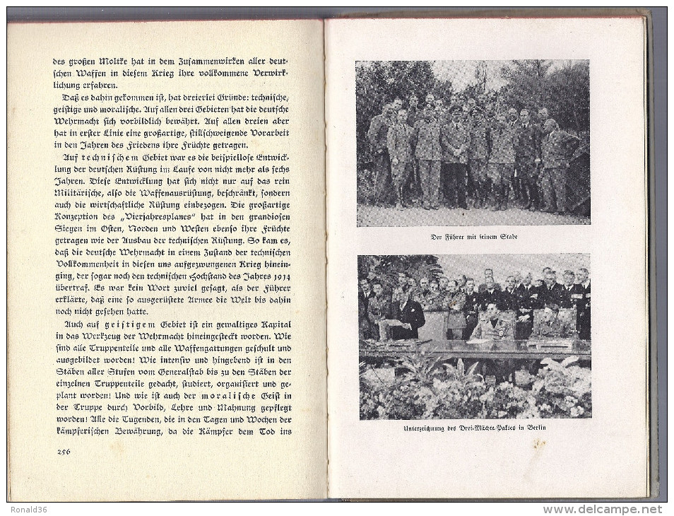 Livre WILHELM ZIEGLER 1940.41 GROFDEUTFCHLANDS  KAMPF Den Heldenhaften Rampfern Fur Grof.. Militaire Soldat Armes - 5. World Wars