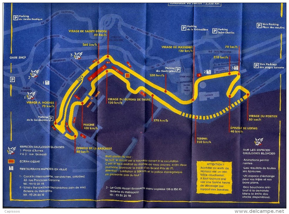 Grand Prix De Monaco 1996 Petit Guide Dépliant Très Bon Etat - Car Racing - F1