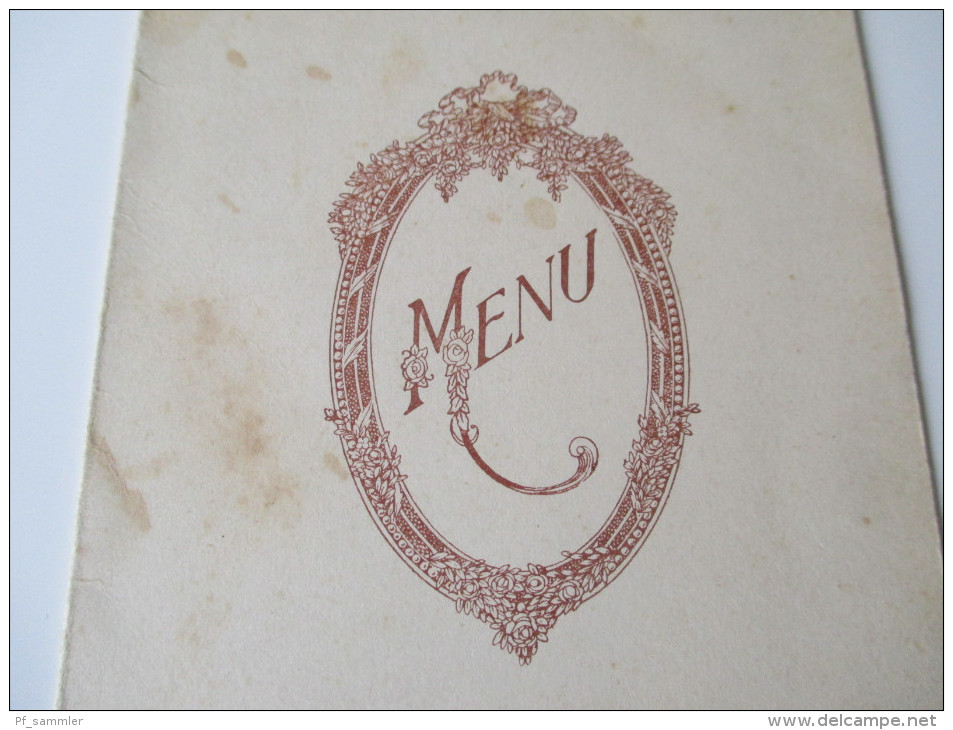 Alte Speisekarte / Menukarte / Menucard. Handgeschrieben / Handwritten!! 16.9.1950 Saint Raphael - Menu