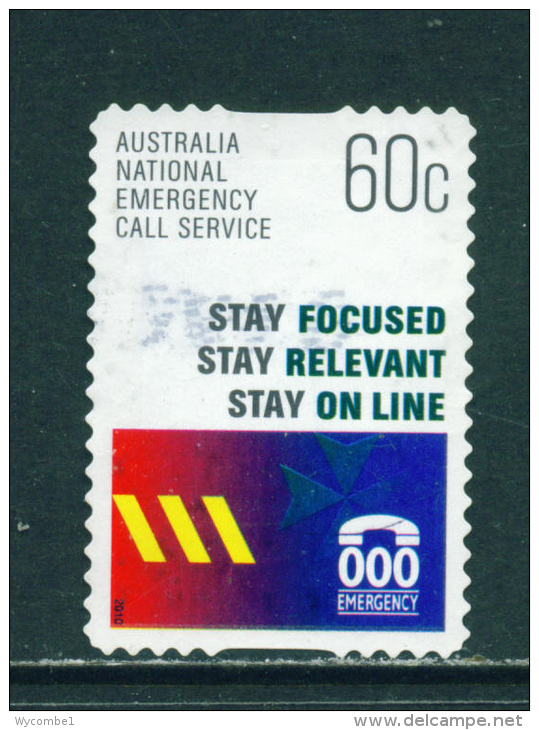 AUSTRALIA  -  2010  Emergency Services  60c  Self Adhesive  Used As Scan - Used Stamps